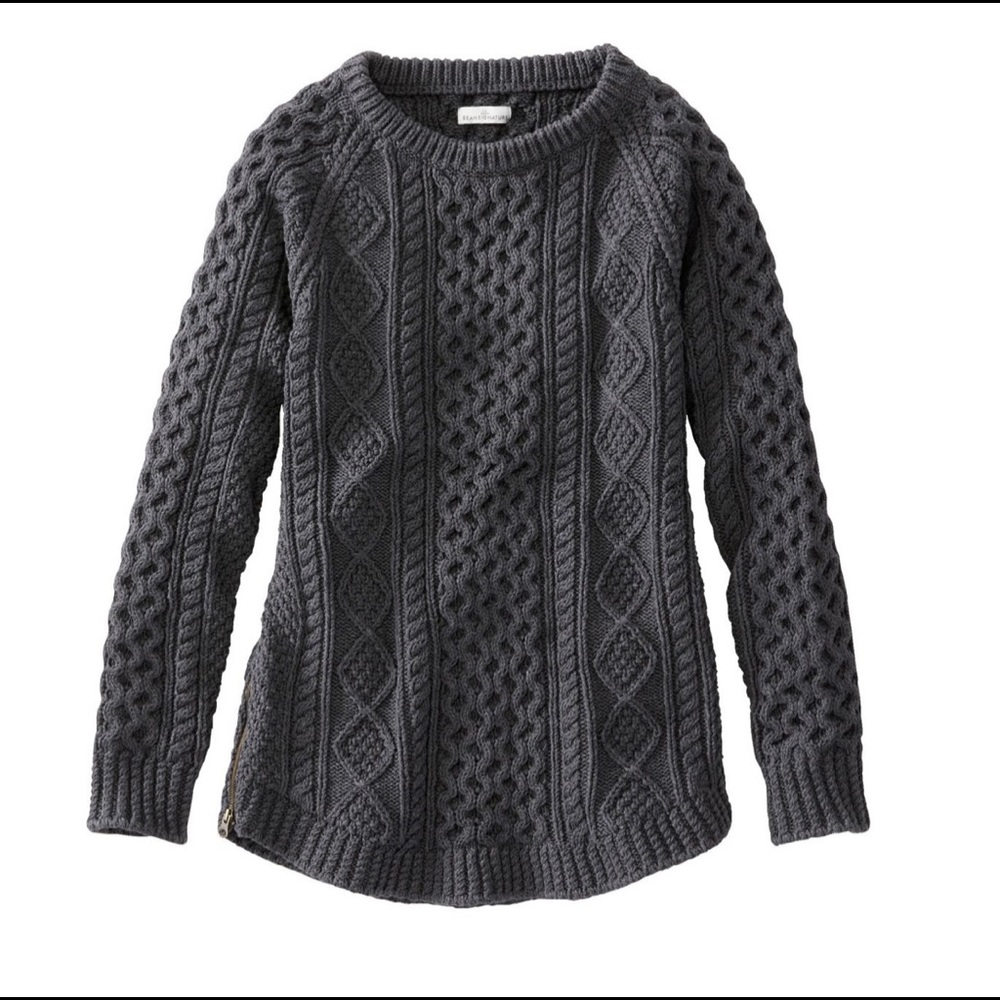 L.L. Bean Signature Fisherman Tunic Crew Sweater